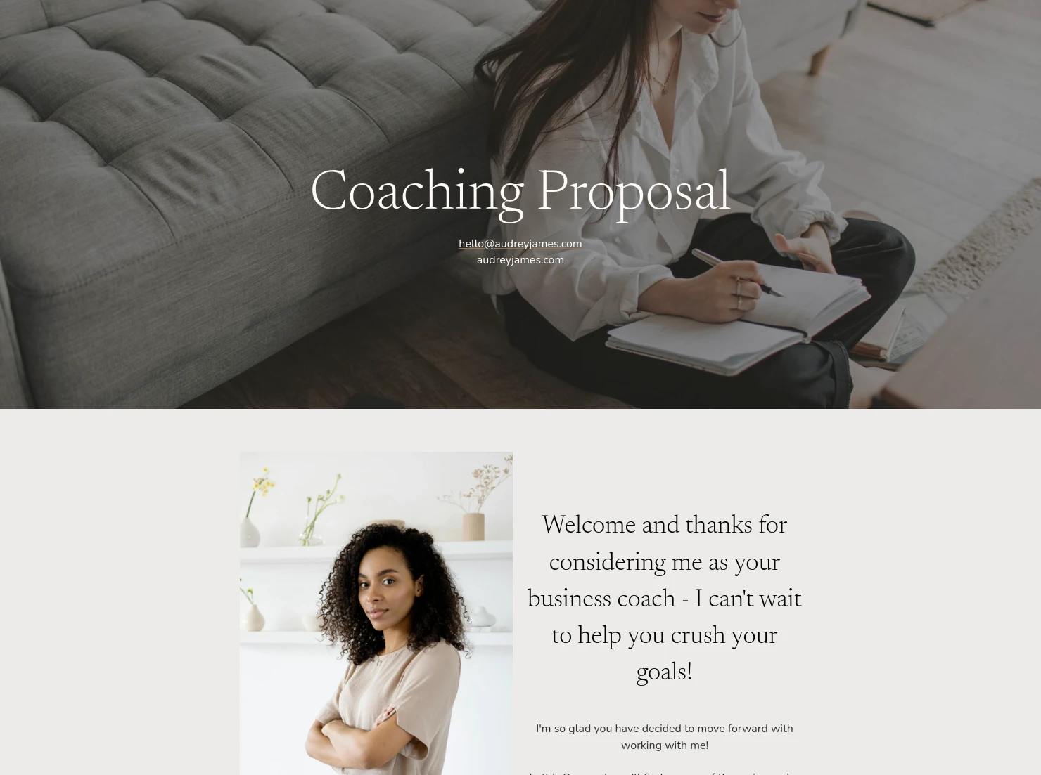 Proposal for Business Coaches
