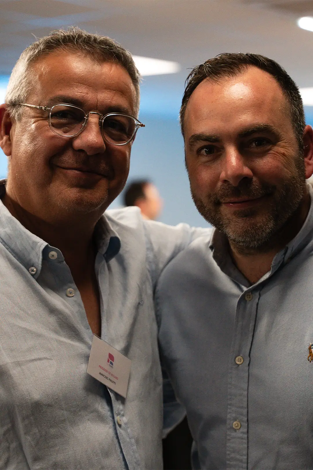 Phillipe Manches et Pascal Cerezo, gérant de La ferme des saveurs