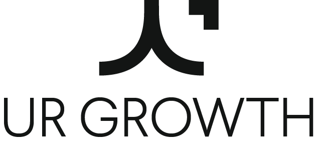 Logo Monochrome Noir UR GROWTH, Agence de communication Nîmes