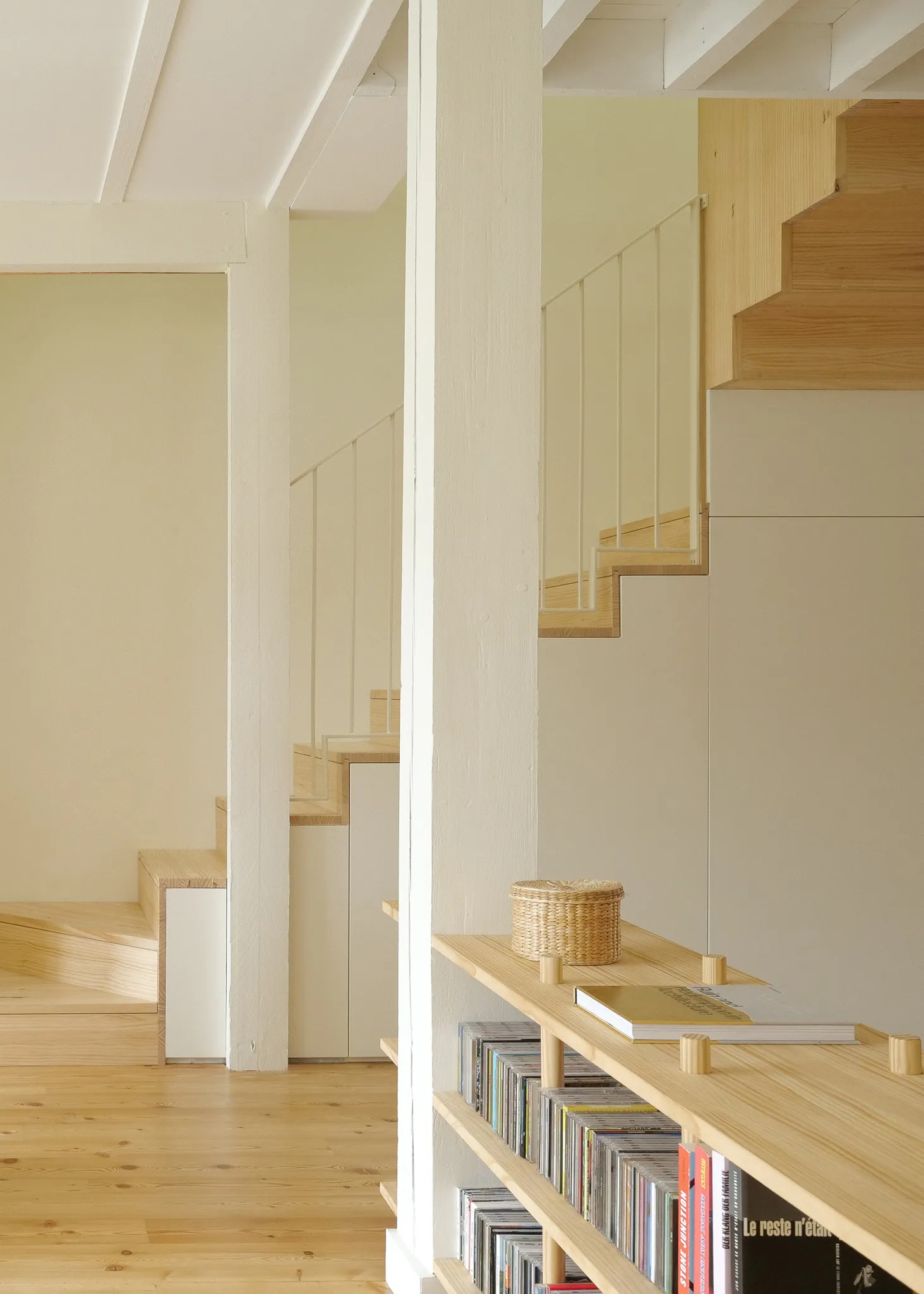 escalier en bois sur mesure dans maison à Bordeaux