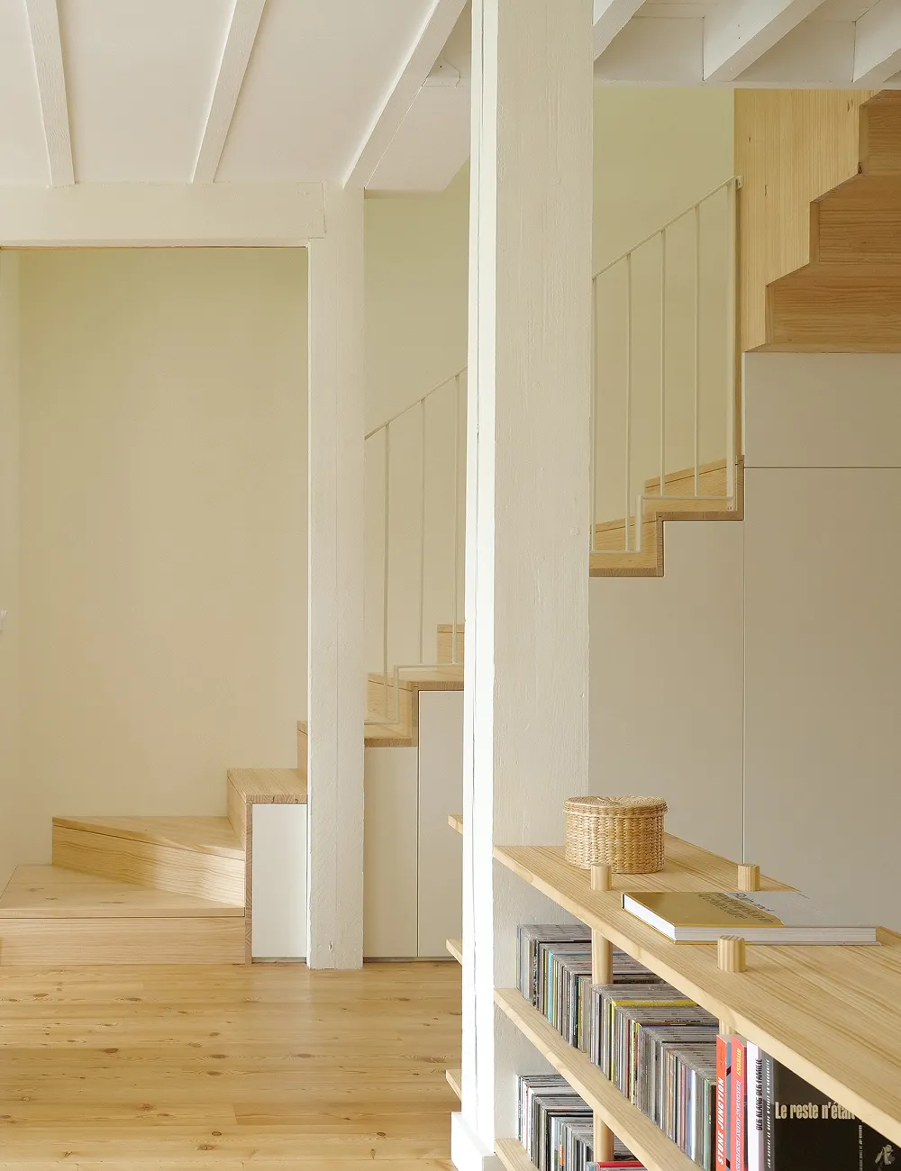 escalier deux quarts tournant sur mesure