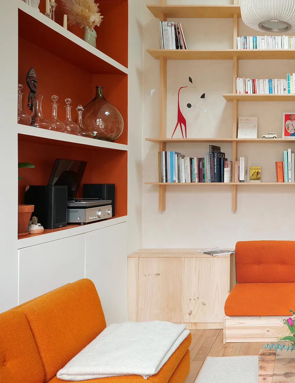 bibliothèque en bois sur mesure