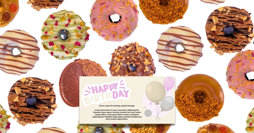 Happy Birthday Bronut Mix Box