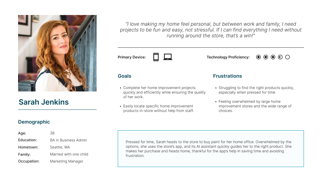 Findershop user persona