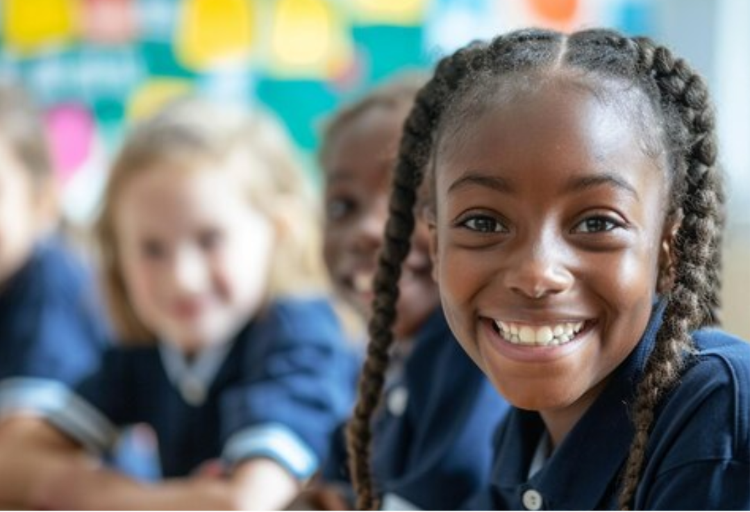 Cute African American girl