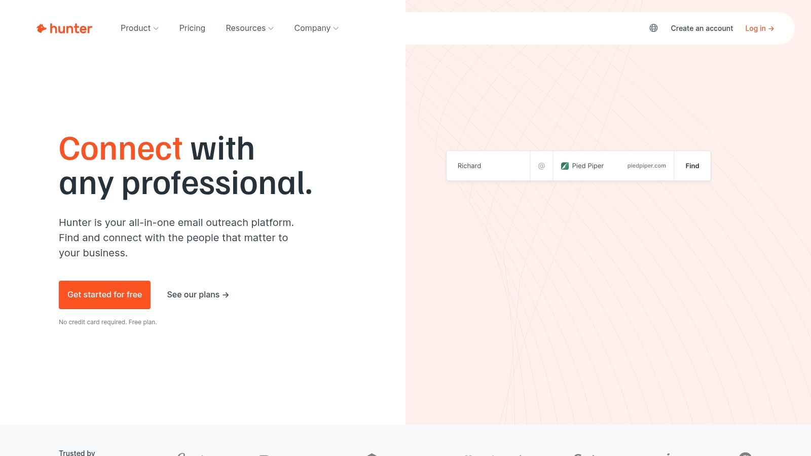 Hunter – Domain, company, and lead enrichment