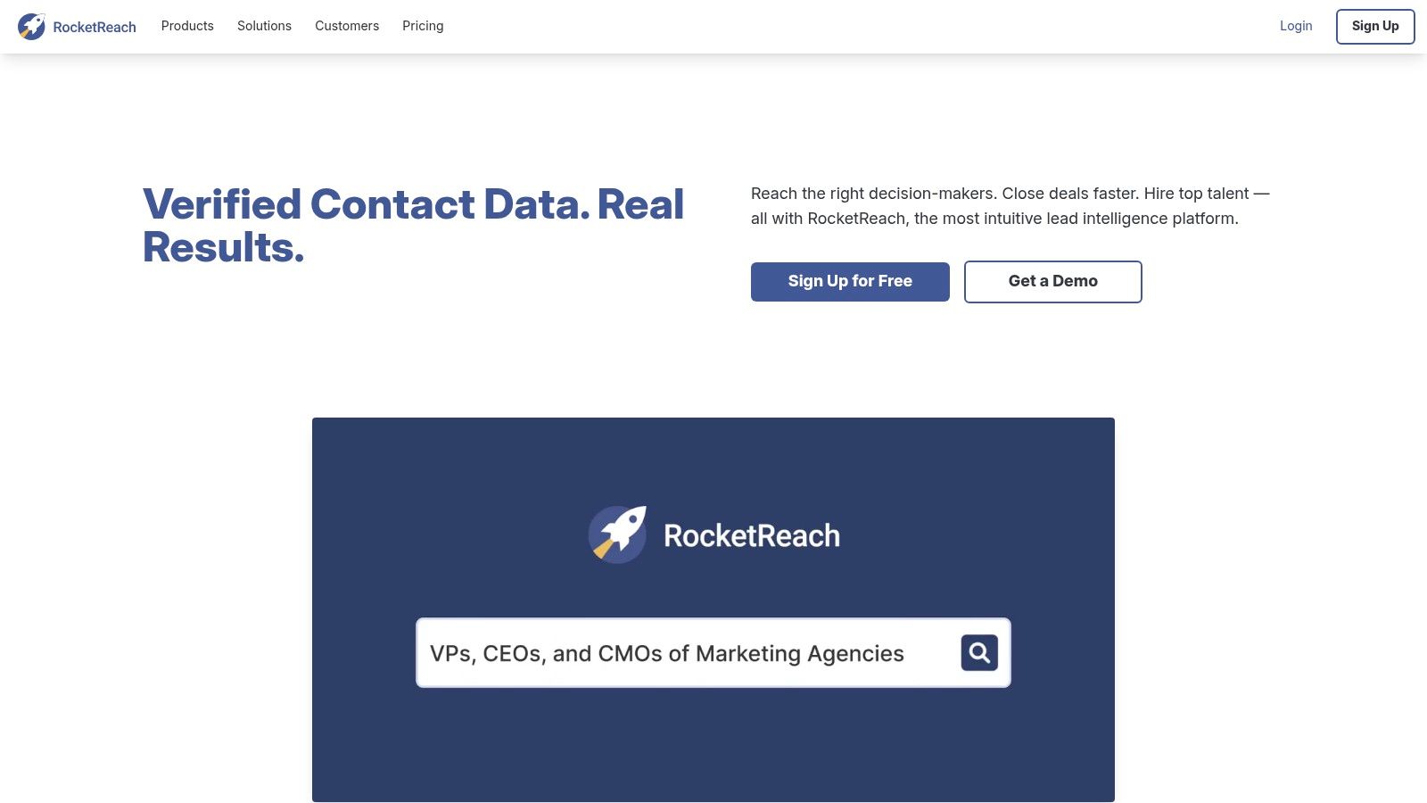 RocketReach – Contact and company enrichment
