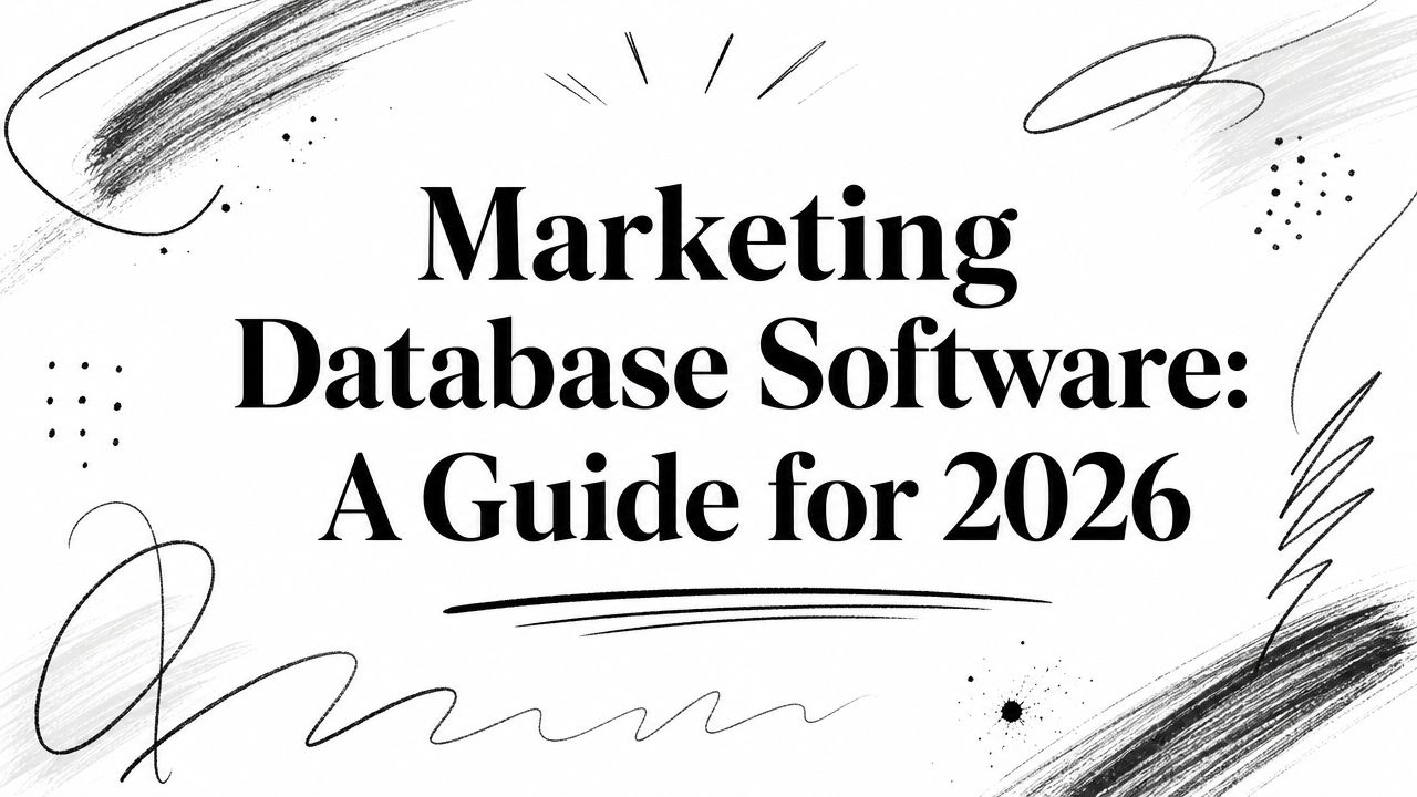 Marketing Database Software: A Guide for 2026