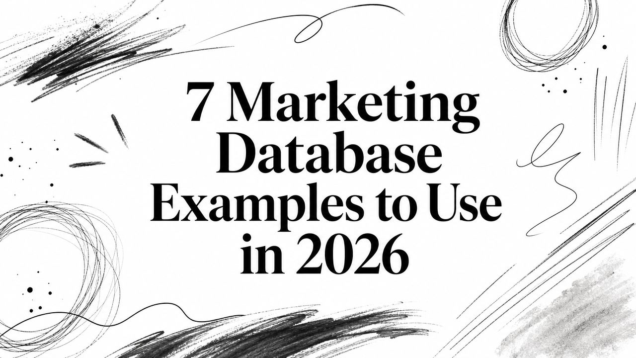 7 Marketing Database Examples to Use in 2026