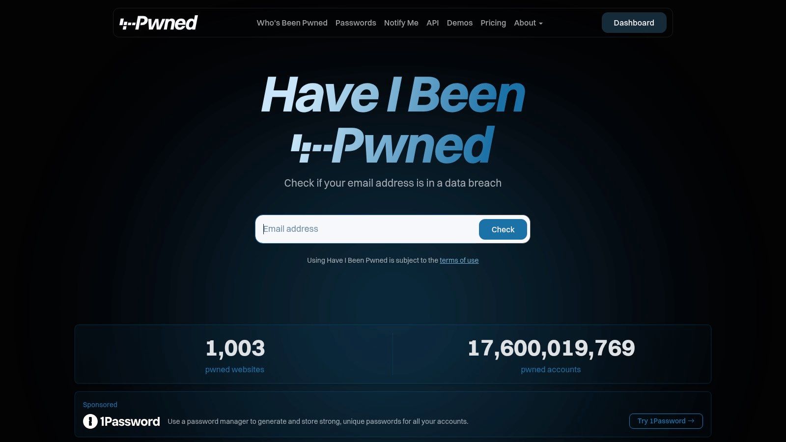 Have I Been Pwned (HIBP)