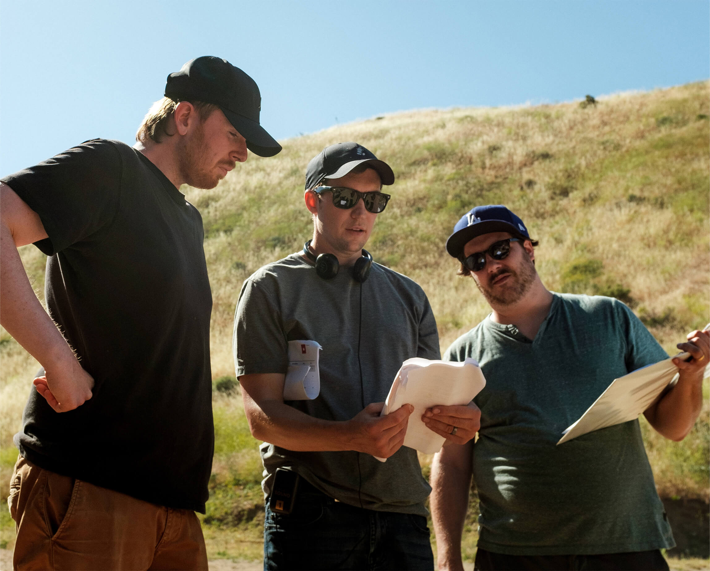 Director Ted Hayden with Producer Adam Hemmert and Cinematographer Radoslav Moska.