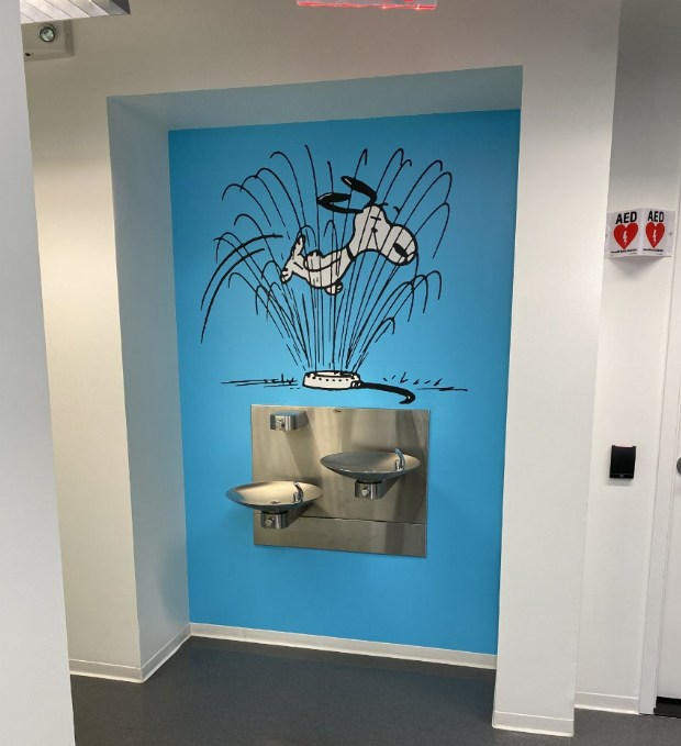 Vinyl wall wrap of Snoopy