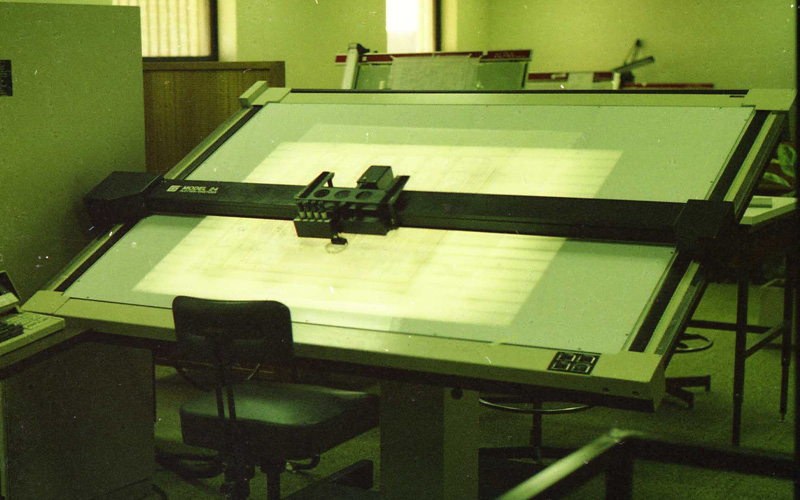 Ray Smith early CAD work, 1972