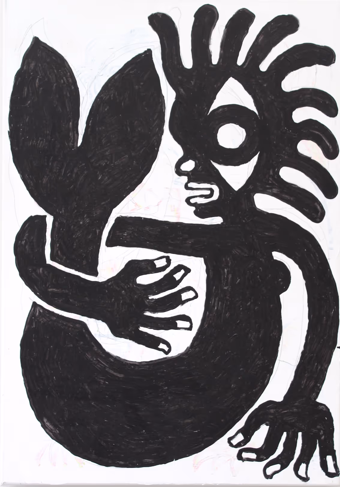 Ik sprong met haar mee