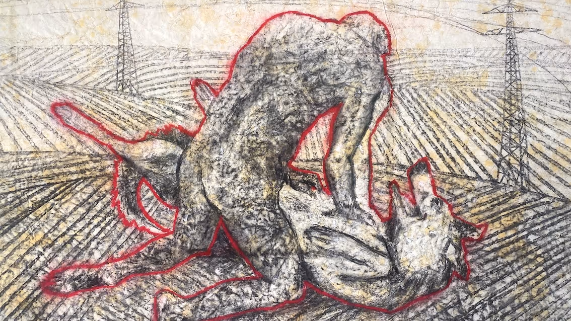 No Title (man & dog)