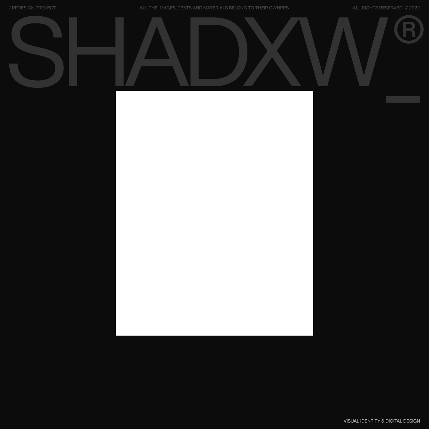 Visual Identity & Digital Design Concept for an e-commerce platform based in New York.