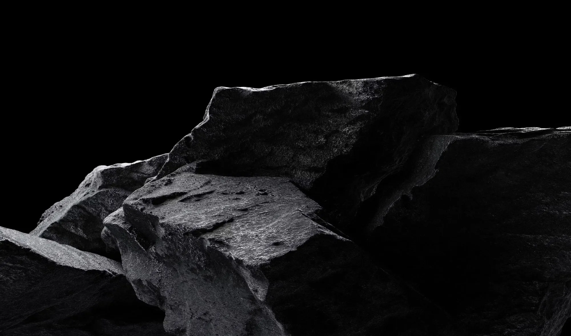 Decorative moody background of charcoal