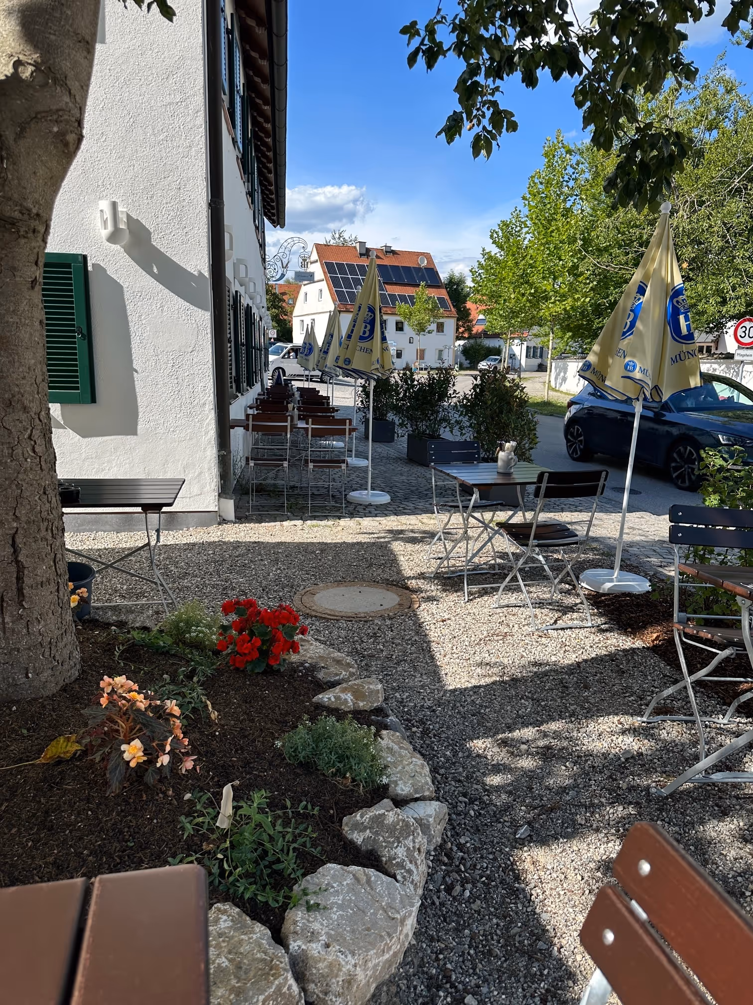 Gastgarten draußen