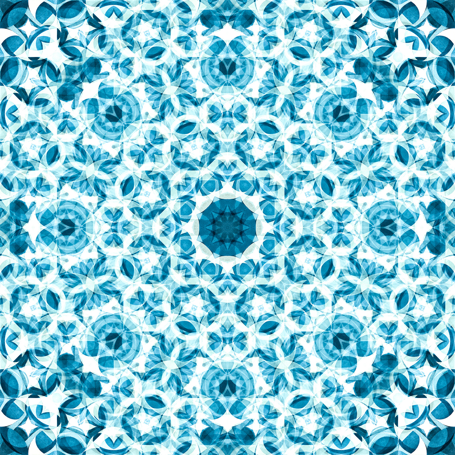 Symbolic mural using sacred geometry for emotional healing