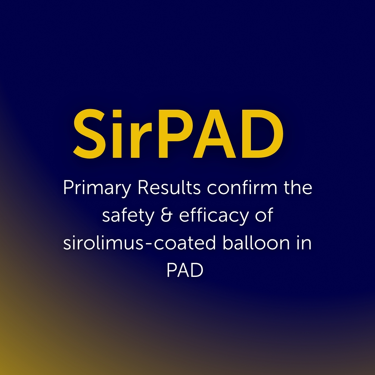 SirPAD - Primary Results