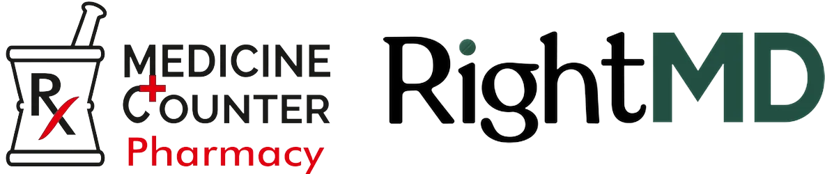 Combined Logo Medicine counter and RightMD