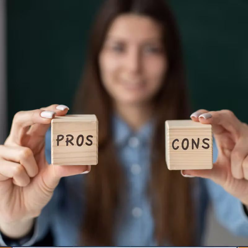 Map widget interface image with “Pros and Cons” overlay text comparing Mapbox and Google Maps solutions