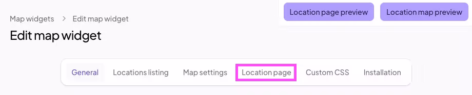 Preview of a conversion-optimized location page within the CMS, highlighting CTAs, directions, and local content.