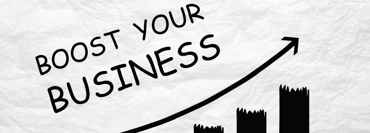 Post cover image featuring “Boost Business” and an upward arrow, highlighting the benefits of implementing a store locator for website growth.