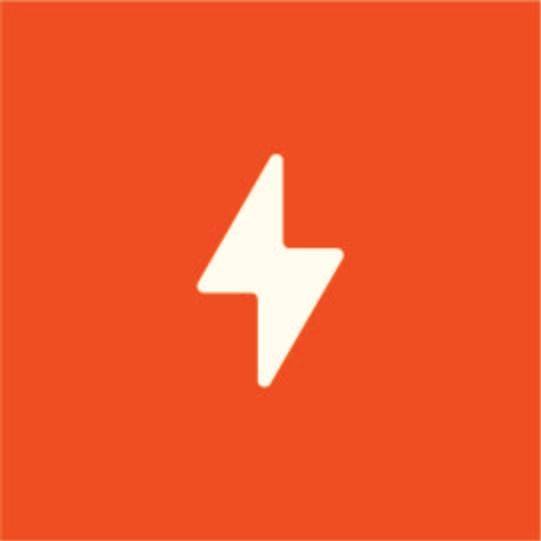 White walking person icon inside a circular progress ring partially filled in blue on a black background.