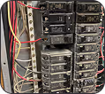 A circuit breaker box.
