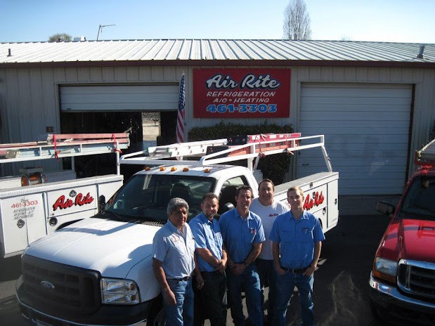 Team member and service van