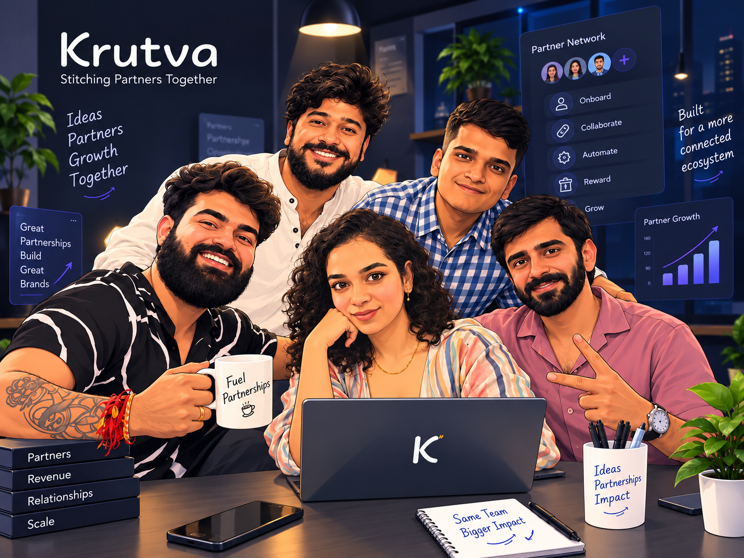 Krutva's founding team