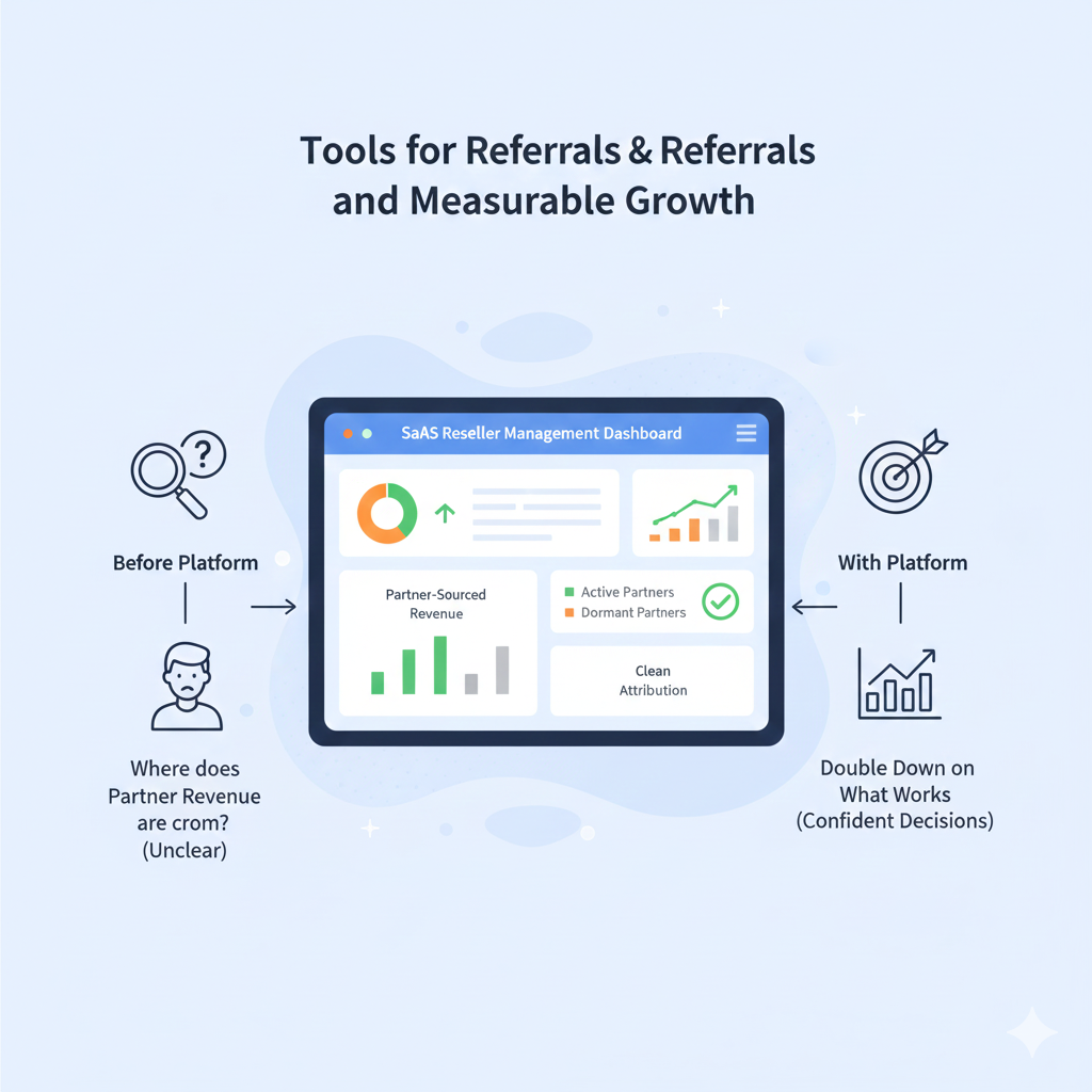 SaaS reseller referral tracking tools