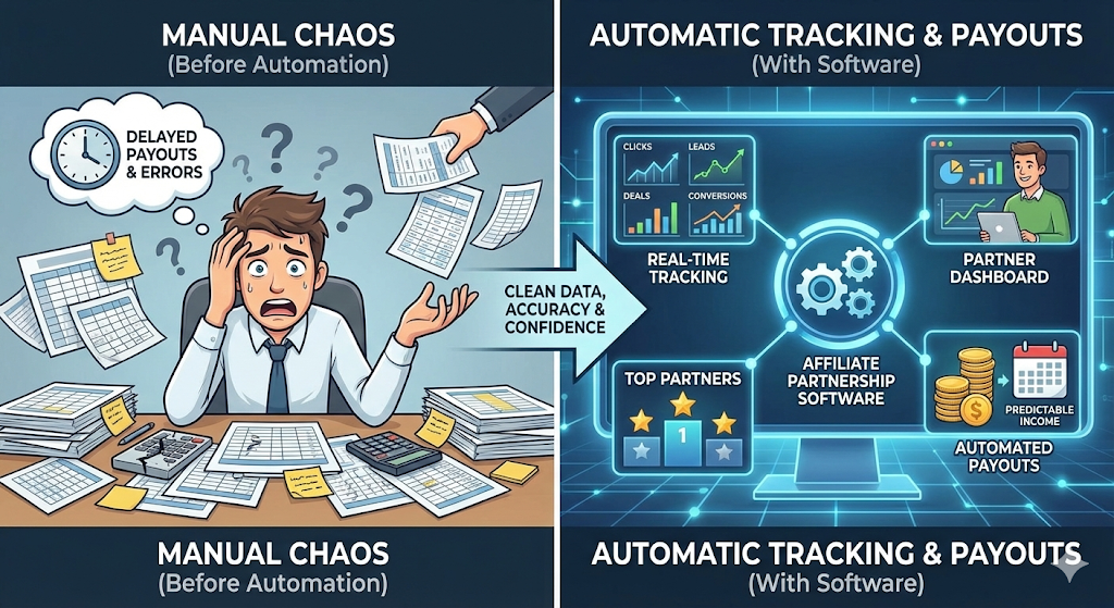How to track affiliate partnerships automatically