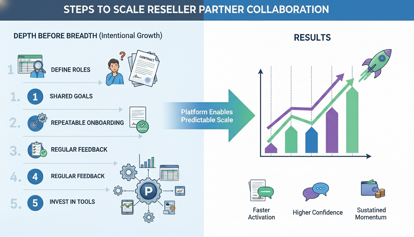 Steps to scale reseller partner collaboration