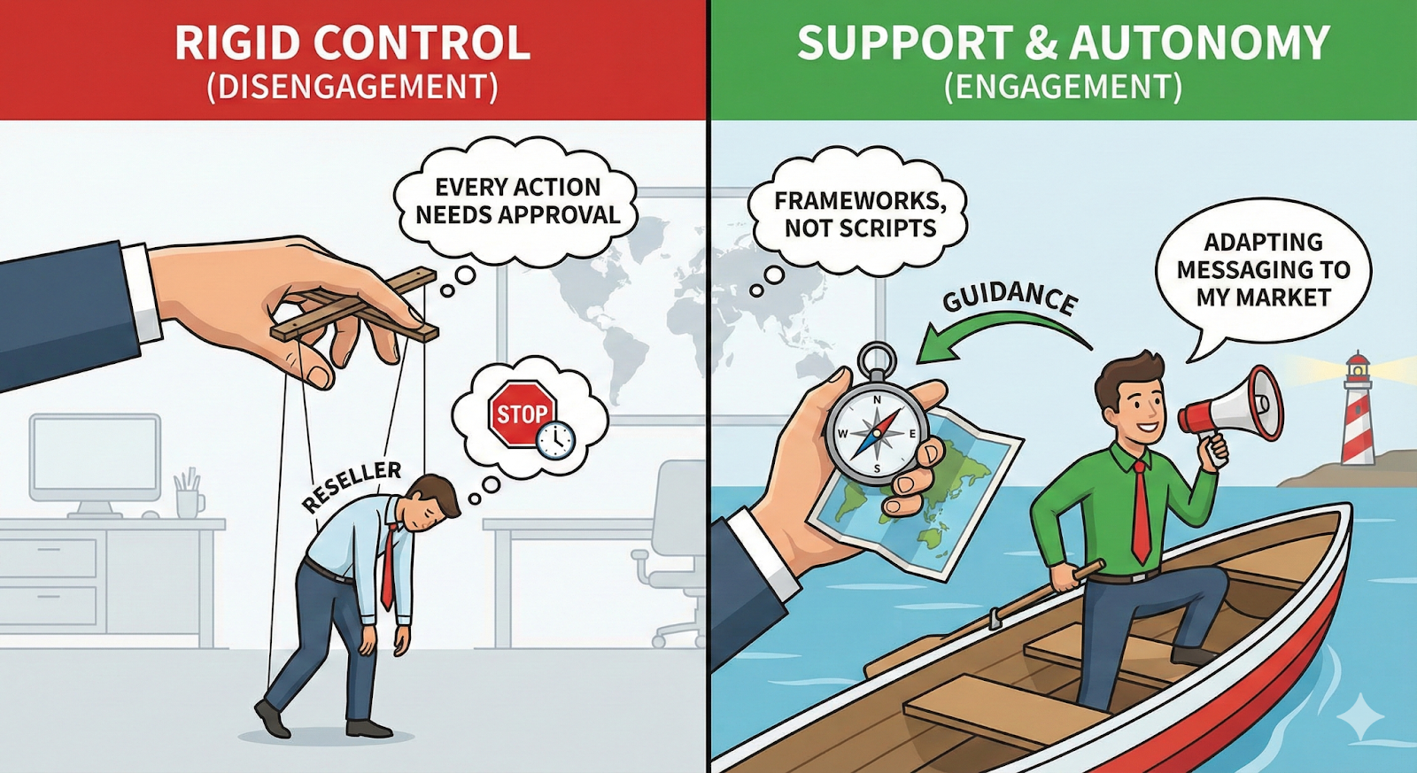 Best way to manage reseller partnerships