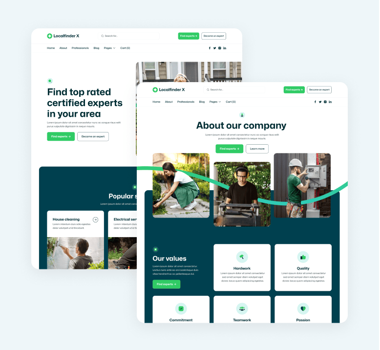 Localfinder X - 18 Pages - Service Marketplace Webflow Template