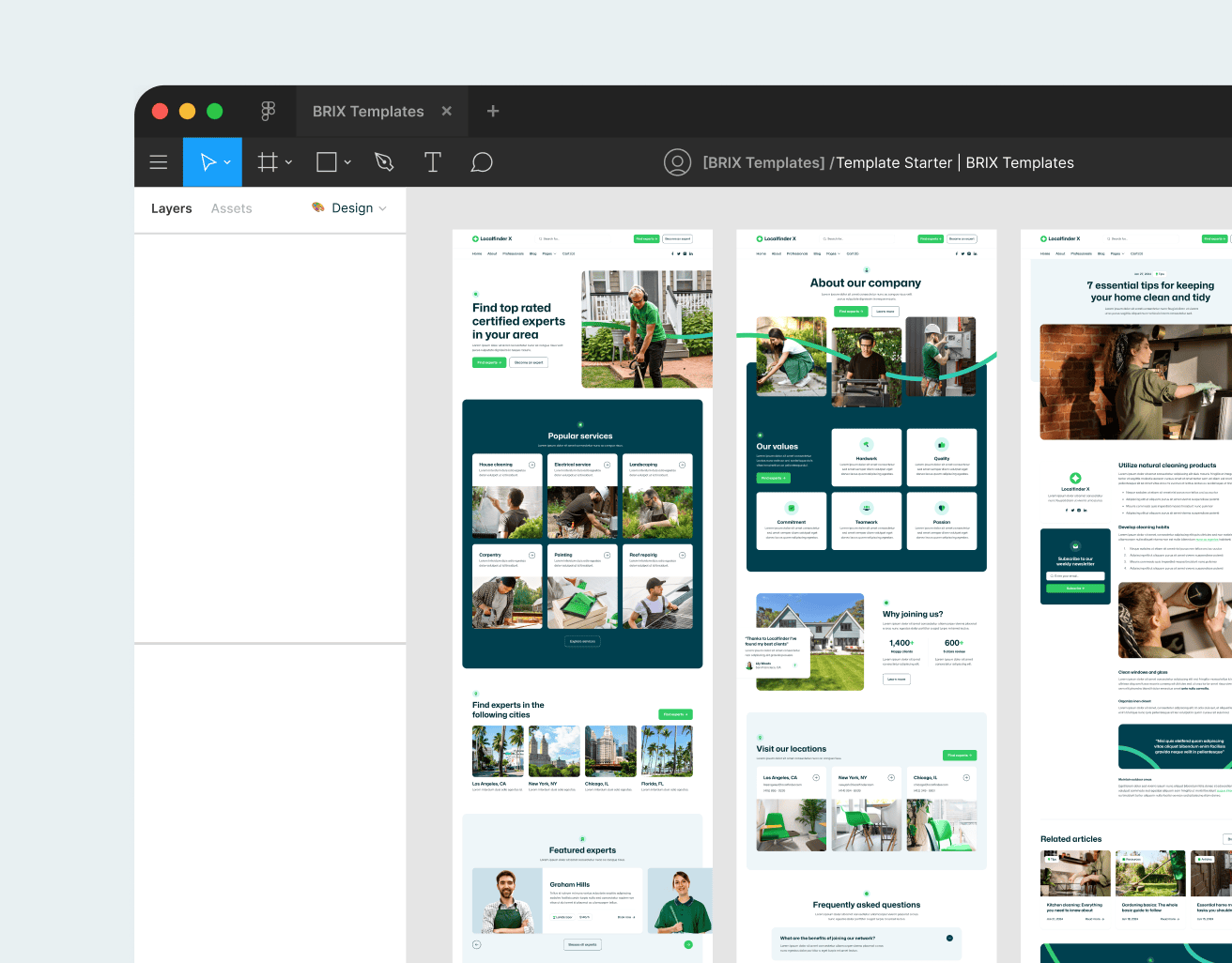 Localfinder X - Figma File Included - Service Marketplace Webflow Template