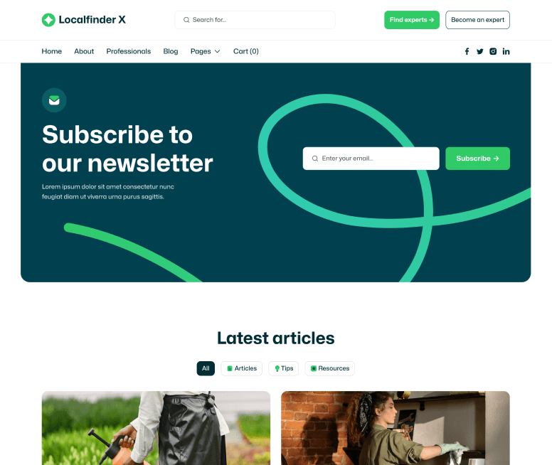 Localfinder X - Blog V3 Page - Service Marketplace Webflow Template