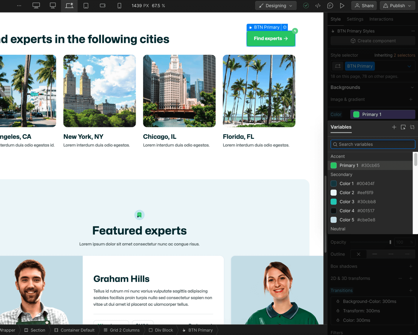 Color - Localfinder X Webflow Template