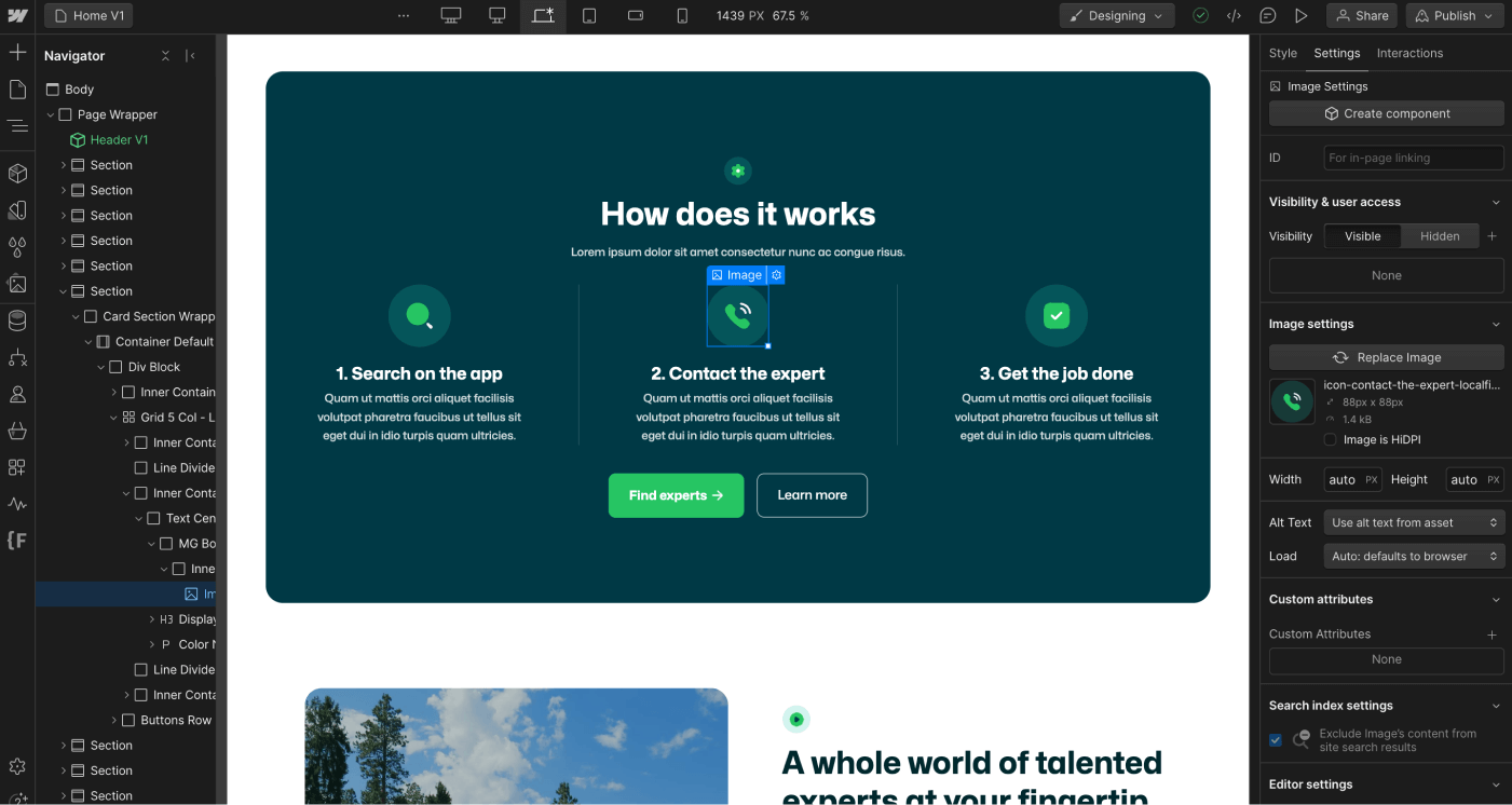 Icon And Graphics - Localfinder X Webflow Template