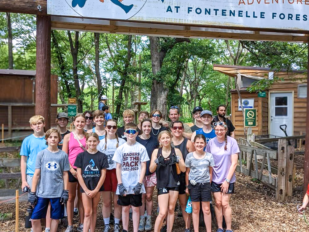 youth outside Fontenelle Forest