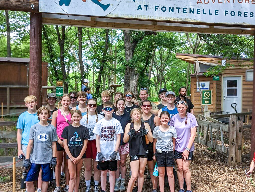 youth outside Fontenelle Forest