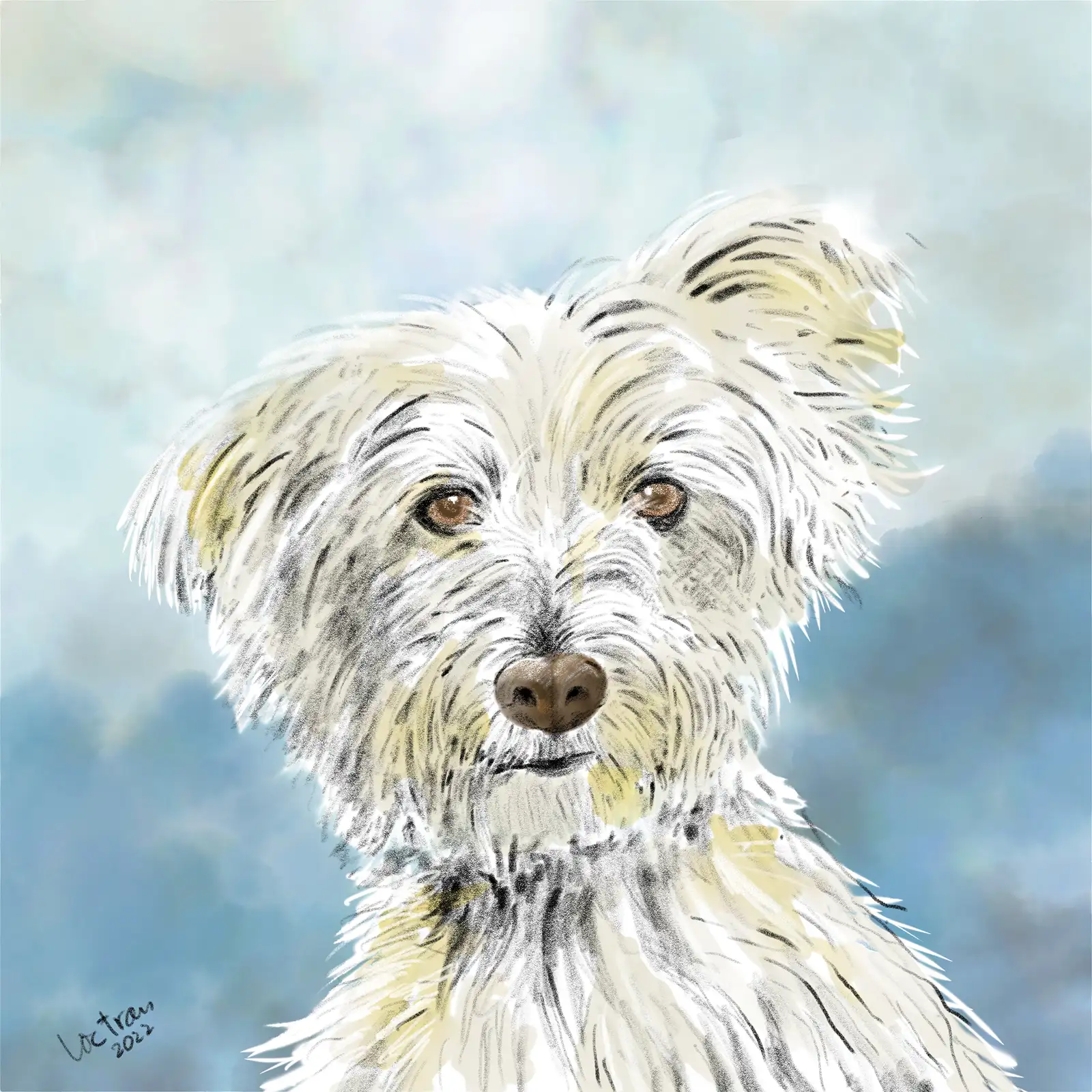 Ginger - digital painting by Loc Tran (Adobe Fresco, iPad, Apple Pencil).