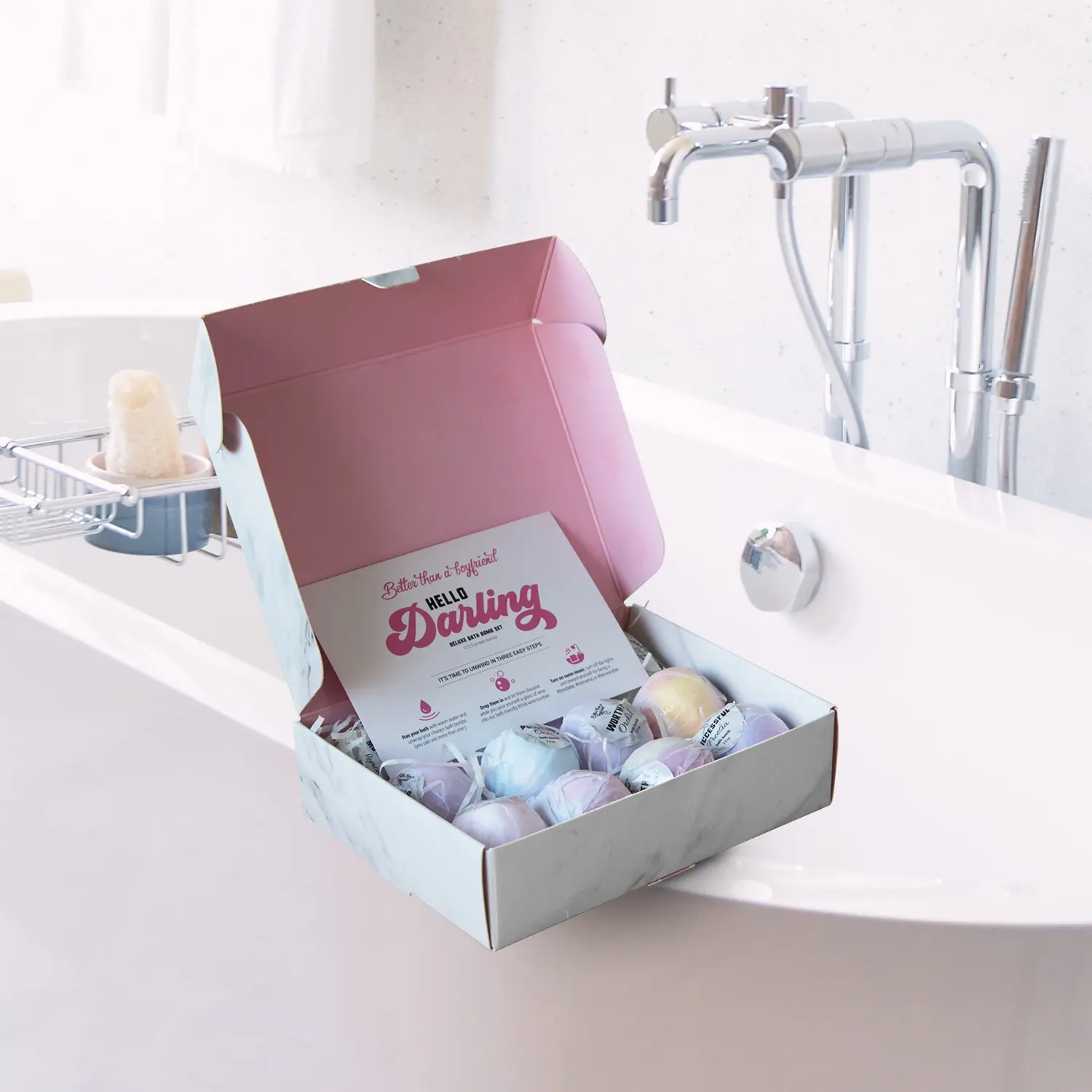 Better Than a Boyfriend bath bomb set.