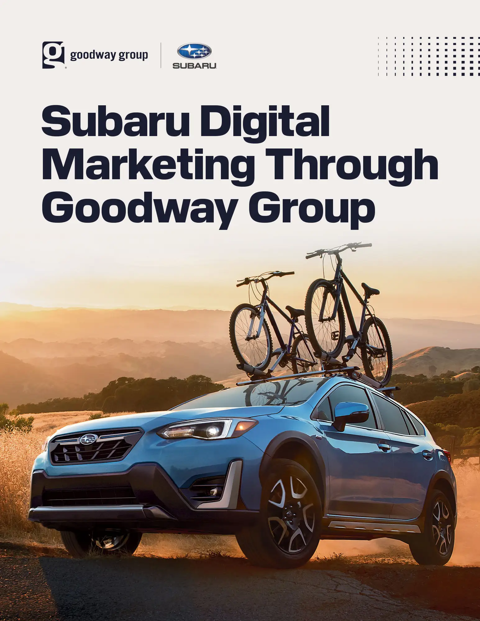 Subaru Digital Marketing brochure cover.