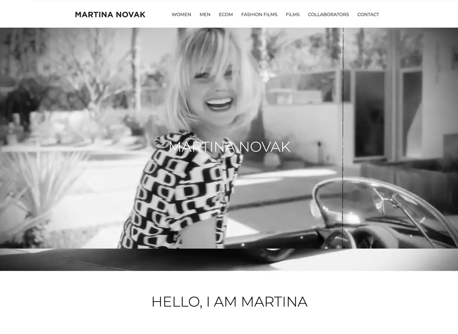Martina Novak website screenshot