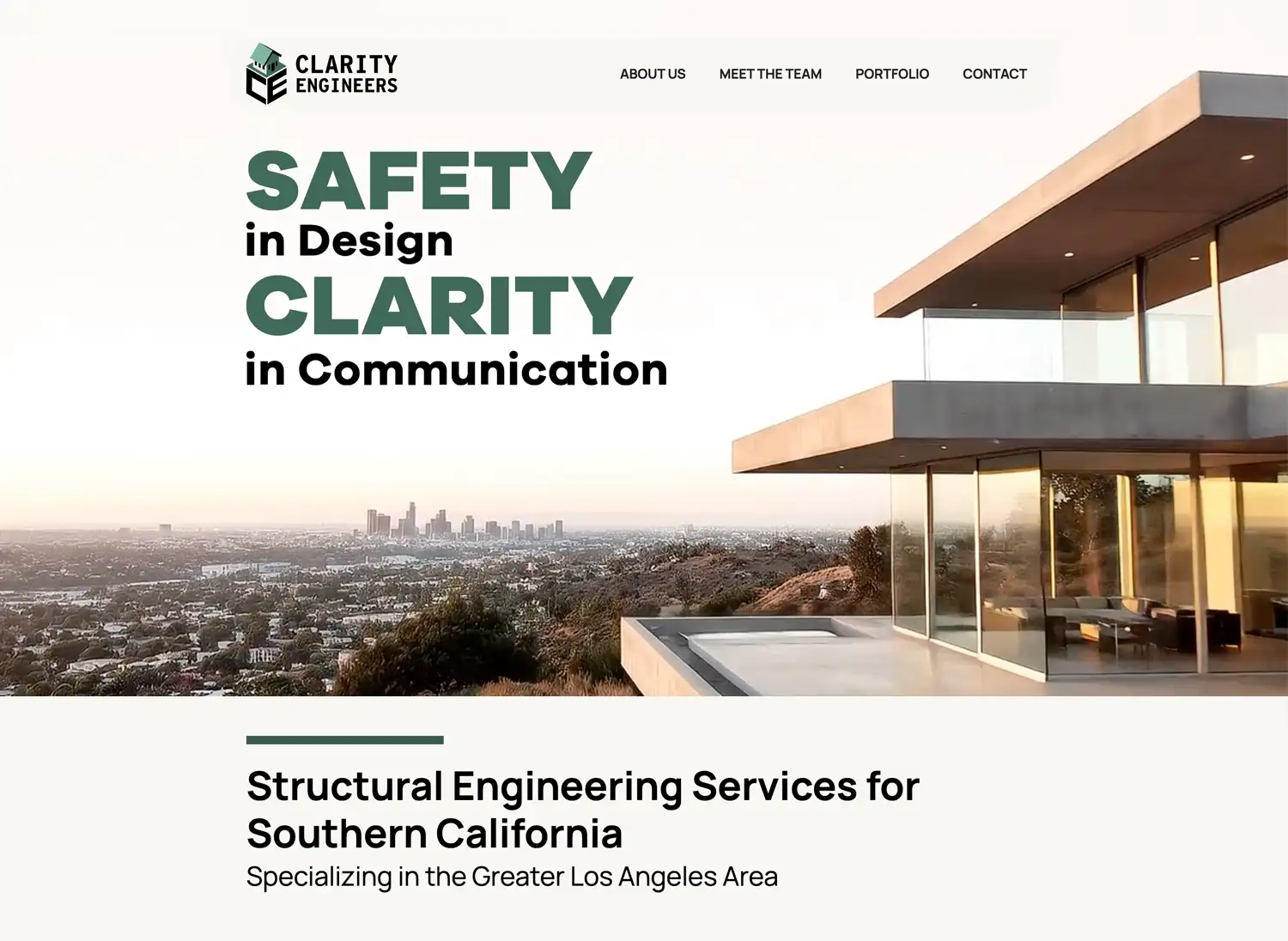 Clarity Engineers website screenshot