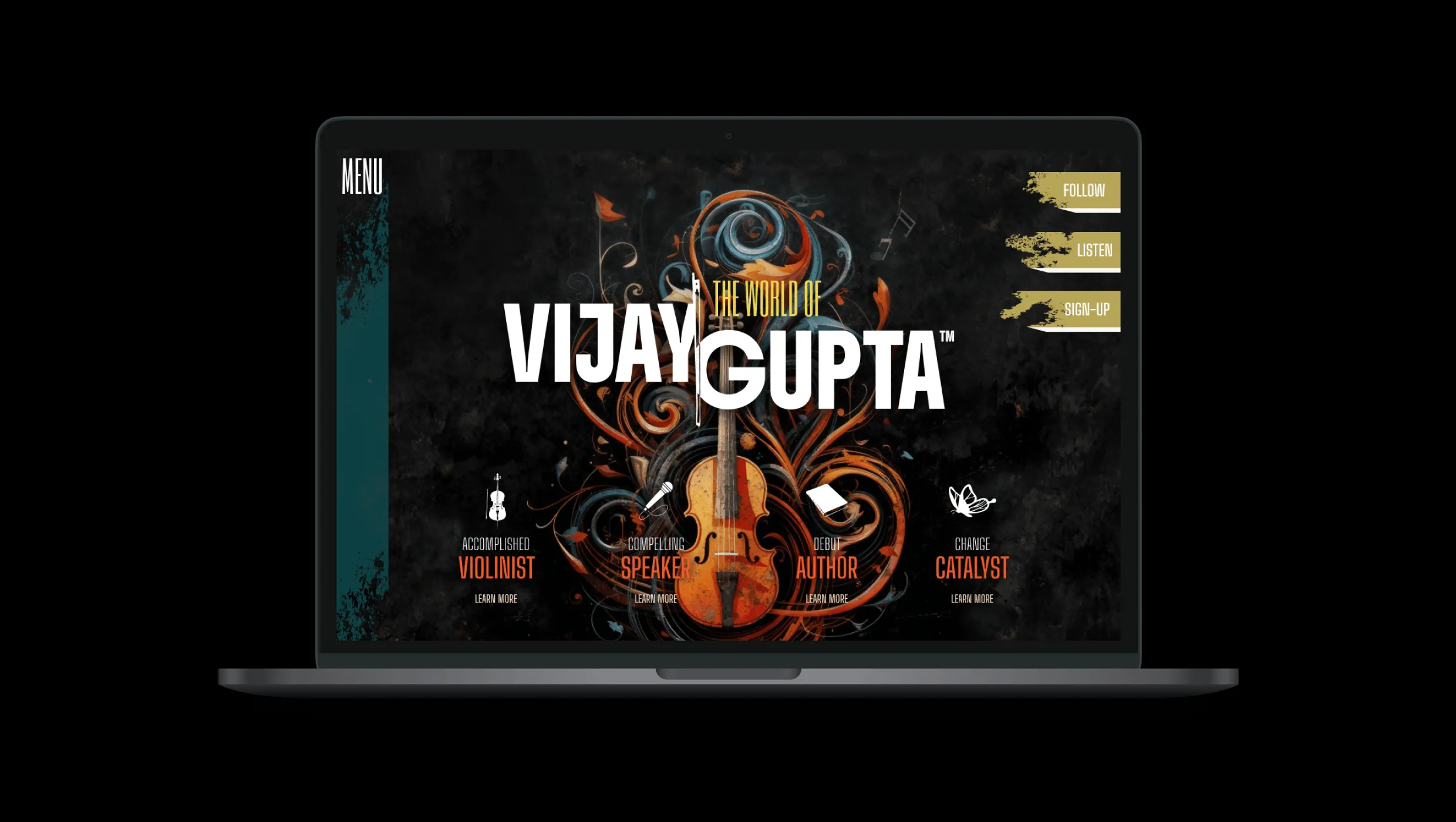 Collage of UX and brand strategy presentation slides, including charts, personas, and web interface mockups.