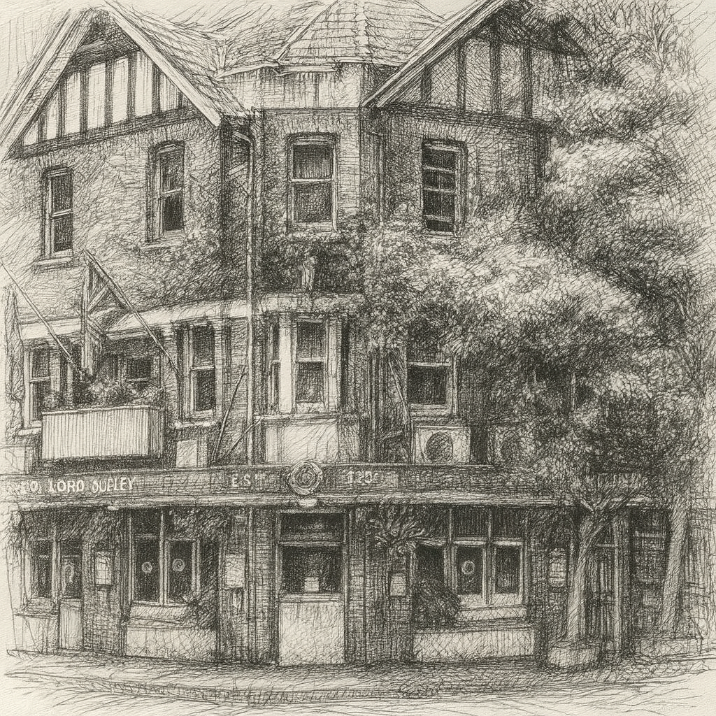 Exterior view of The Lord Dudley Hotel, a Woollahra institution.